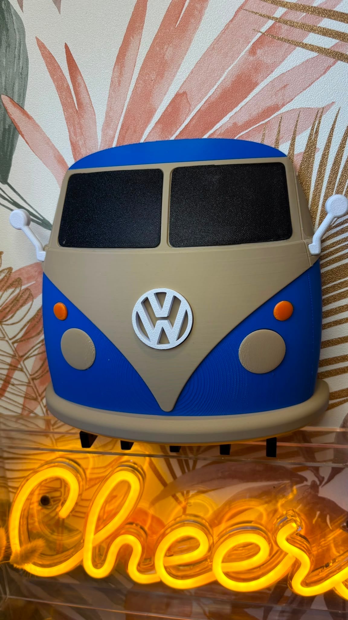 Porte-Clés Mural Combi VW – Impression 3D Déco Vintage Rétro
