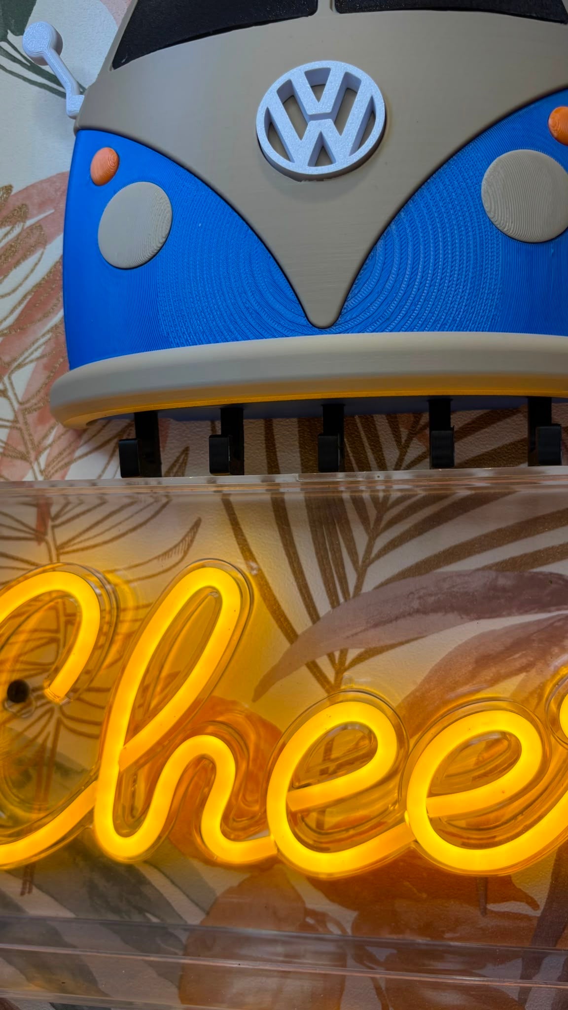Porte-Clés Mural Combi VW – Impression 3D Déco Vintage Rétro