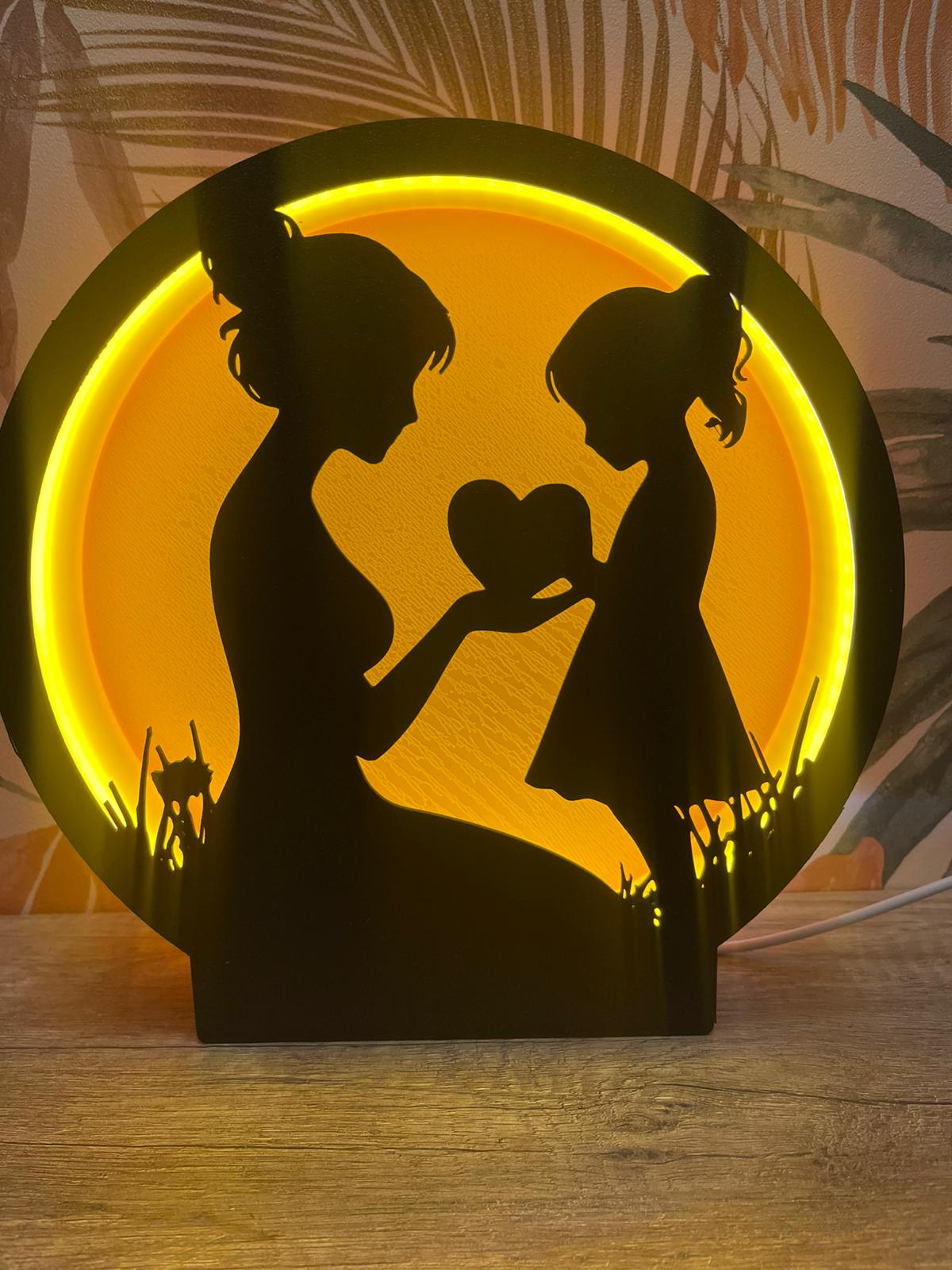 Lampe Décorative LED Personnalisée – Impression 3D & Variateur Tactile