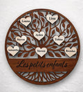 Arbre de Vie Généalogique Personnalisé en Bois – 19,7 cm | 10 Prénoms
